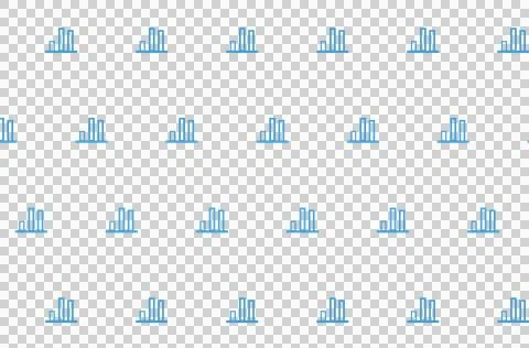 Digital png illustration of blue pattern of repeated charts on transparent Stock Illustration