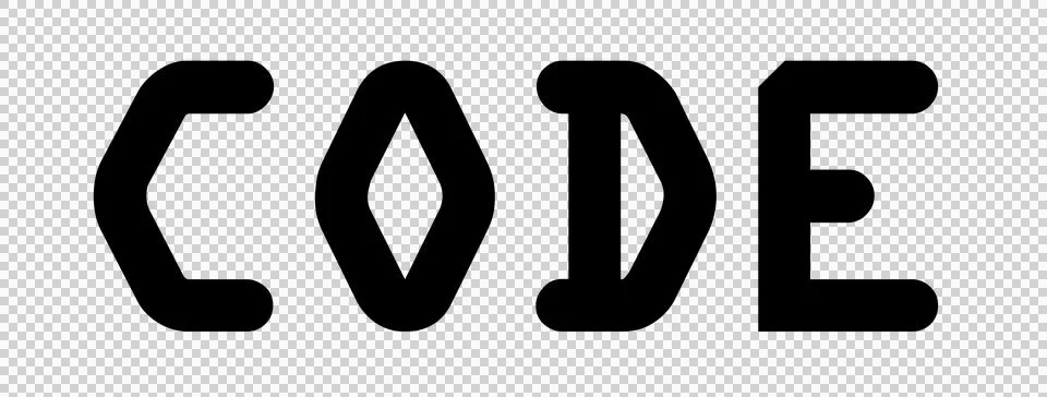Digital png illustration of code text on transparent background Stock Photos