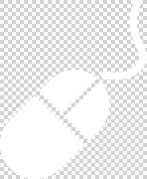 Digital png illustration of computer mouse on transparent background Illustrazione stock