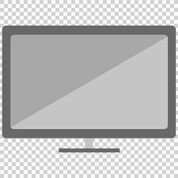 Digital png illustration of computer screen on transparent background Stock Illustration