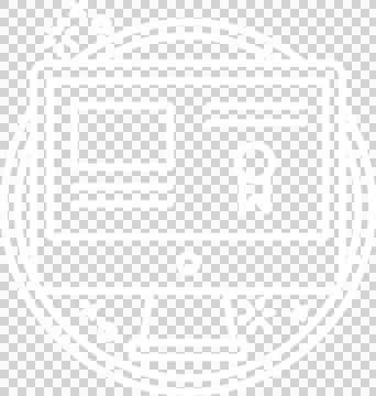 Digital png illustration of computer screen win circle on transparent background Stock Illustration