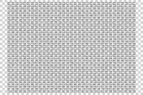 Digital png illustration of data processing on transparent background Illustrazione stock