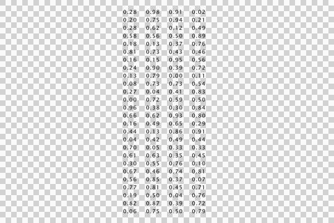 Digital png illustration of data processing with numbers on transparent Illustrazione stock