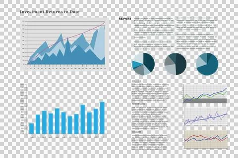 Digital png illustration of data processing with diagrams smartphone on Stock Illustration