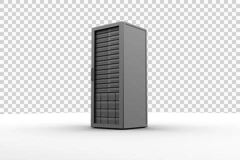 Digital png illustration of data server on transparent background Stock Illustration