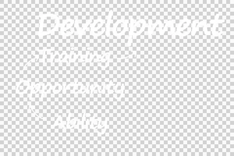 Digital png illustration of development text on transparent background Stock Illustration