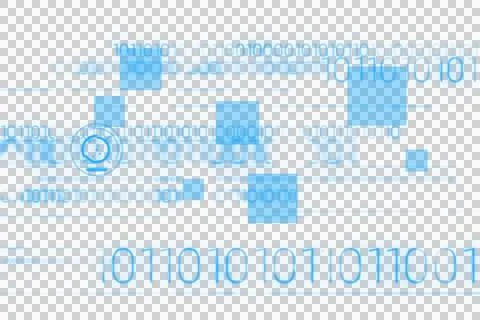 Digital png illustration of digital interface on transparent background 스톡 일러스트