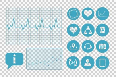 Digital png illustration of digital interface on transparent background Stock Illustration