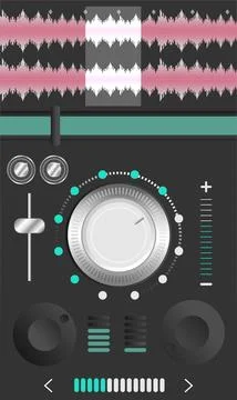Digital png illustration of digital interface on transparent background Illustrazione stock