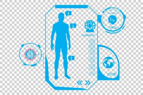 Digital png illustration of digital interface on transparent background Stock Illustration