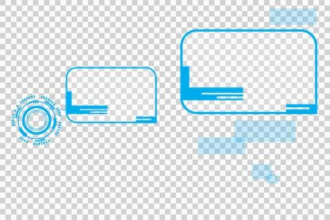 Digital png illustration of digital interface on transparent background Stock Illustration