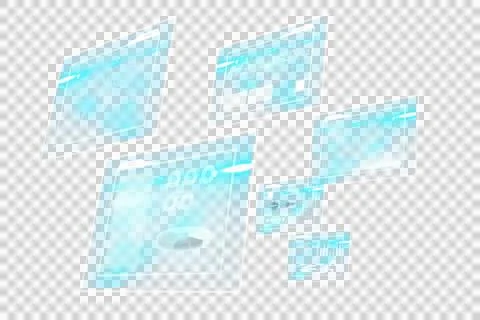 Digital png illustration of digital interface with data processing on 스톡 일러스트