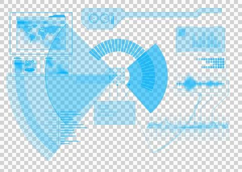 Digital png illustration of digital interface processing data on transparent イラスト素材
