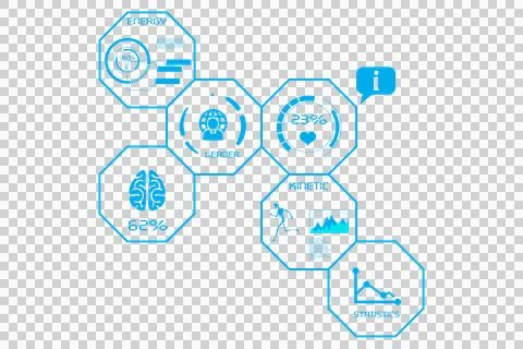 Digital png illustration of digital interface with stats on transparent 스톡 일러스트