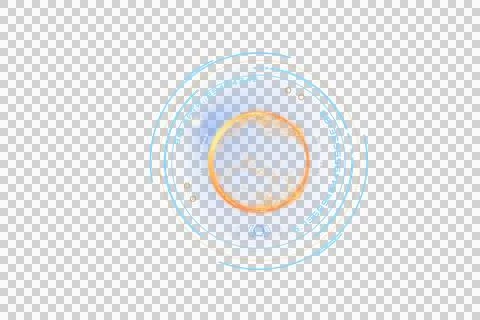 Digital png illustration of digital interface on transparent background Illustrazione stock