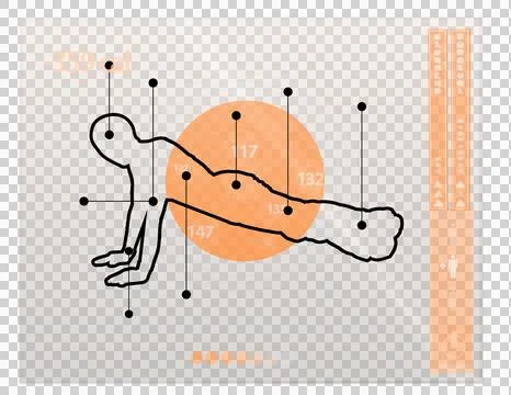 Digital png illustration of digital interface with numbers and figure on Illustration