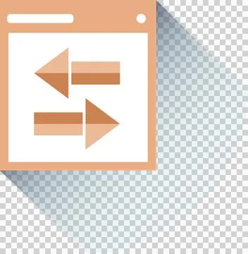 Digital png illustration of digital interface with arrows on transparent Stock Illustration
