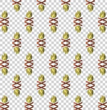 Digital png illustration of fire pattern on transparent background Stock Illustration
