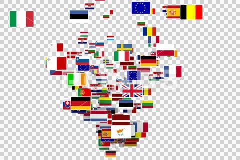 Digital png illustration of flags of countries on transparent ...