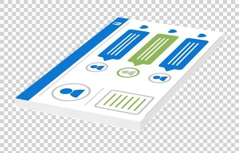 Digital png illustration of interface of chat on transparent background 스톡 일러스트