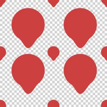 Digital png illustration of pattern of abstract round shapes on transparent Stock Illustration