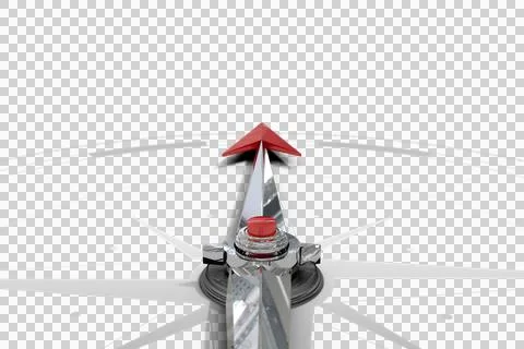 Digital png illustration of pointer of compass on transparent background Stock Illustration