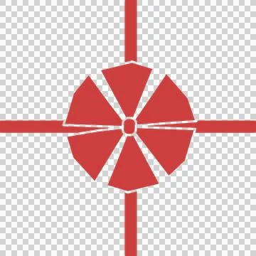 Digital png illustration of present with loop on transparent background Stock Illustration
