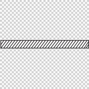 Digital png illustration of rectangle with diagonal lines on transparent イラスト素材