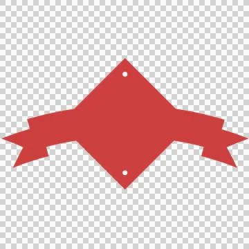 Digital png illustration of red badge with copy space on transparent background Stock Illustration