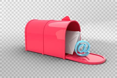 Free Vector  Realistic mailbox letters composition with classic mail box  and paper envelopes for letters