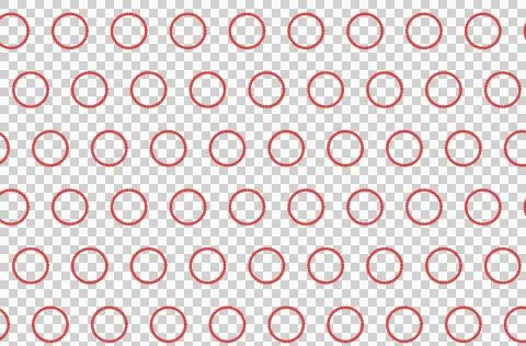 Digital png illustration of red pattern on transparent background 스톡 일러스트
