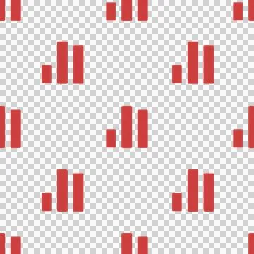 Digital png illustration of red pattern on transparent background Illustrazione stock