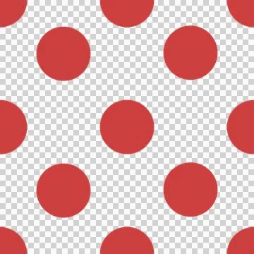 Digital png illustration of red pattern of repeated circles on transparent Stockillustratie