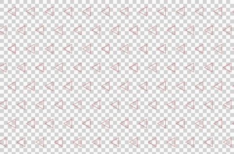 Digital png illustration of red pattern of repeated triangles on transparent Stock Illustration