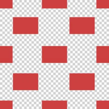 Digital png illustration of red pattern of repeated rectangles on transparent Stock Illustration
