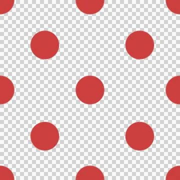 Digital png illustration of red pattern of repeated circles on transparent イラスト素材