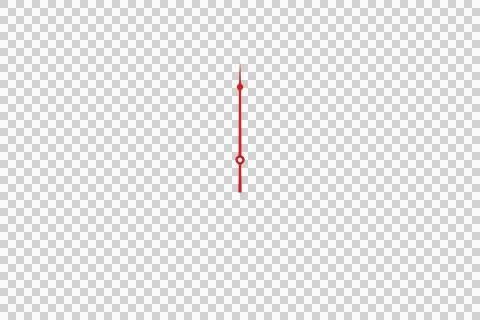 Digital png illustration of red pointer with copy space on transparent Stock Illustration