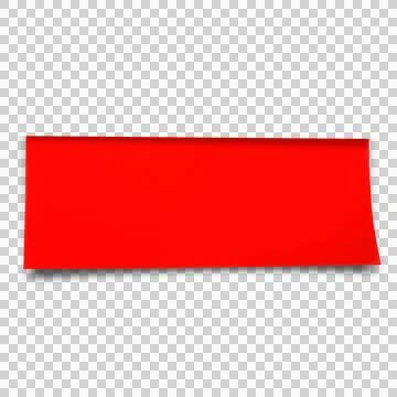 Digital png illustration of red rectangular on transparent background Stock Illustration