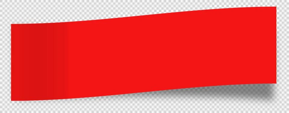 Digital png illustration of red rectangular card on transparent background Stock Illustration