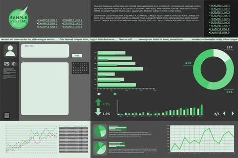 Digital png illustration of screen with data processing on transparent Stock Illustration