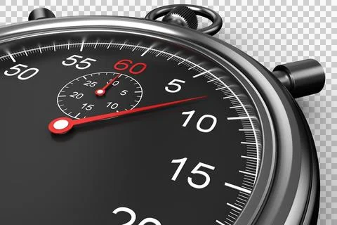 Digital png illustration of silver timer on transparent background Illustrazione stock