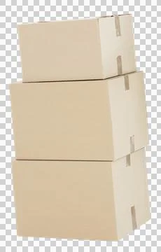 Digital png illustration of stack of boxes on transparent background Stockillustratie