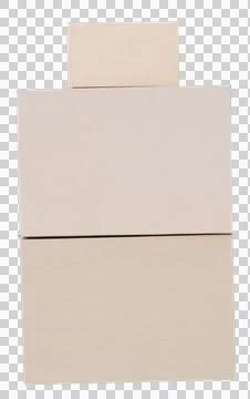 Digital png illustration of stack of boxes on transparent background 스톡 일러스트