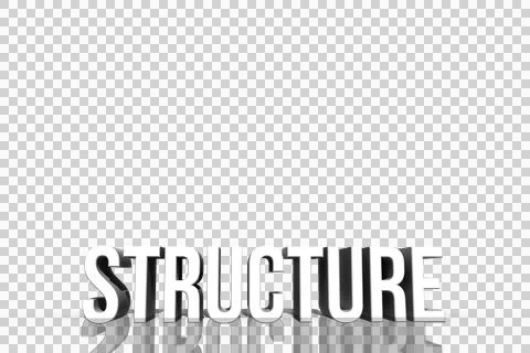Digital png illustration of structure text on transparent background Ilustración de archivo