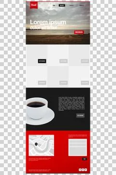 Digital png illustration of website interface on transparent background Stock Illustration