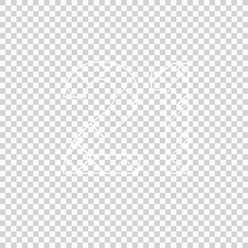 Digital png illustration of white 21 number on transparent background Stock Illustration