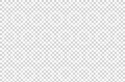 Digital png illustration of white pattern of repeated circles on transparent イラスト素材