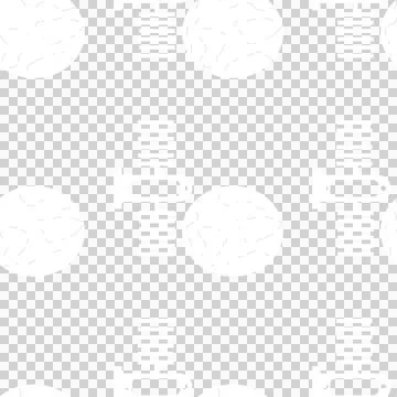 Digital png illustration of white pattern of repeated satellites on transparent Illustrazione stock