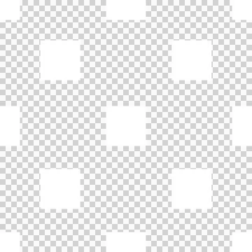 Digital png illustration of white pattern of repeated squares on transparent Stockillustratie