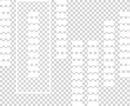 Digital png illustration of white rectangulars pattern on transparent background 스톡 일러스트